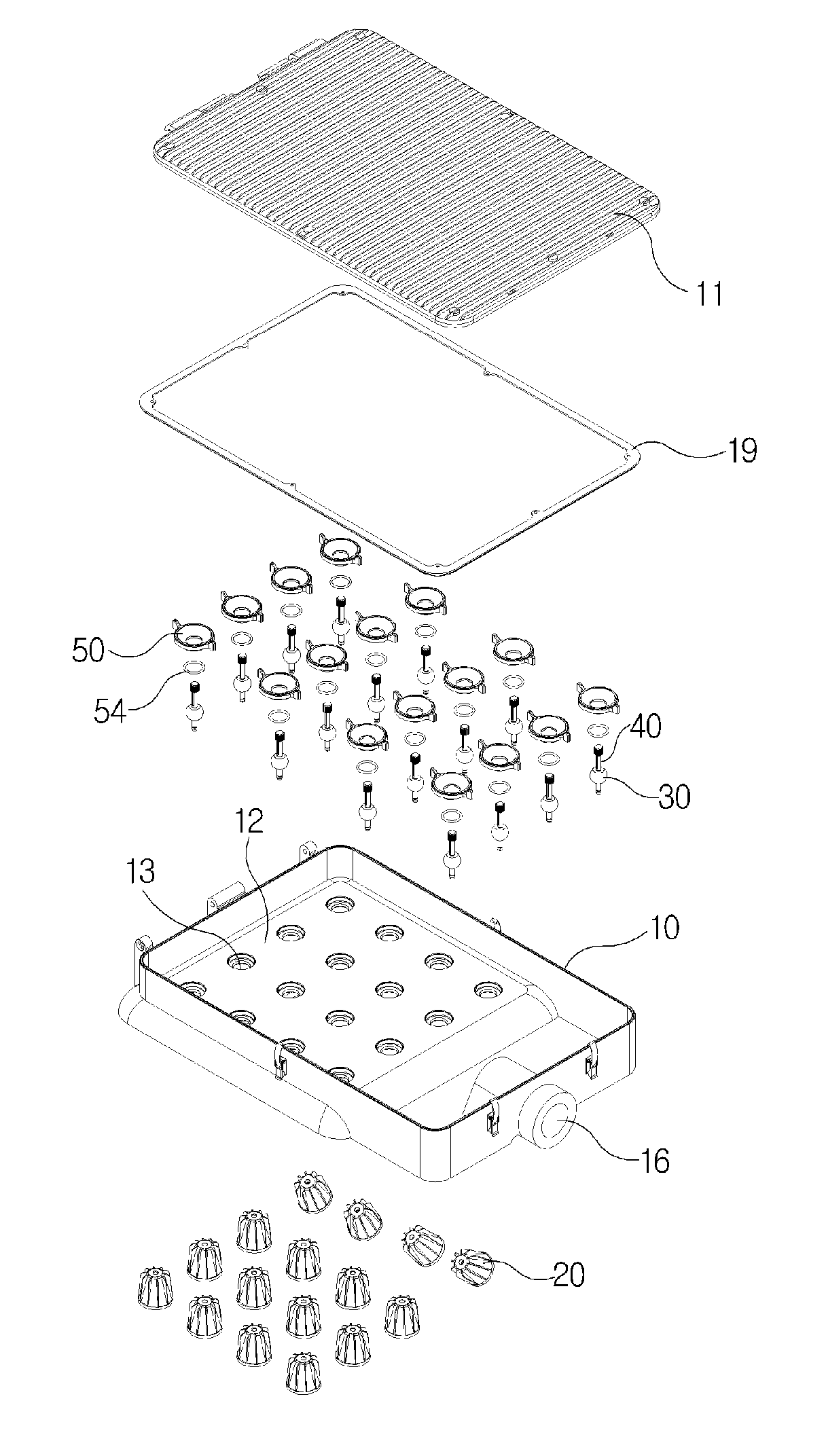 Lighting device enabling arbitrary distribution of light