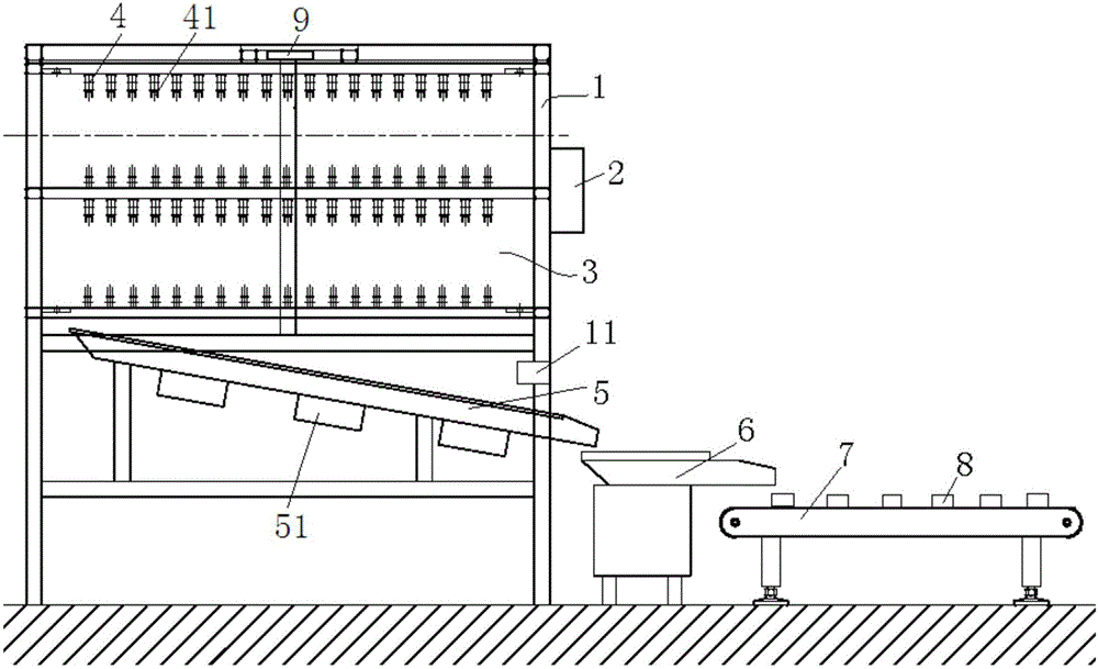 Rice moth egg collecting system