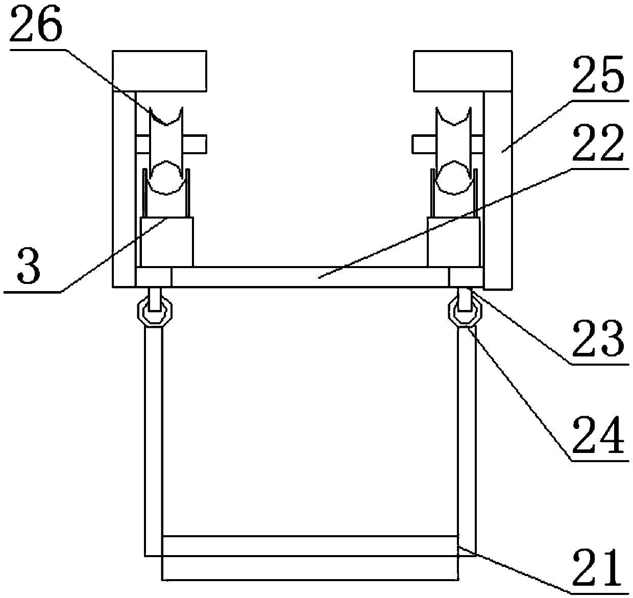 High-altitude working platform for line construction