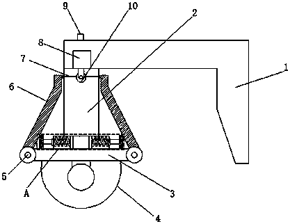 Mounting bracket for monitor of express cabinet based on Internet of Things