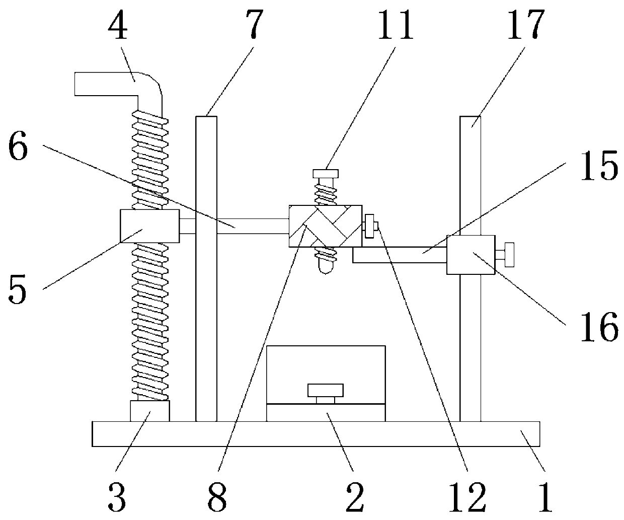 Bending strength test device for new material detection