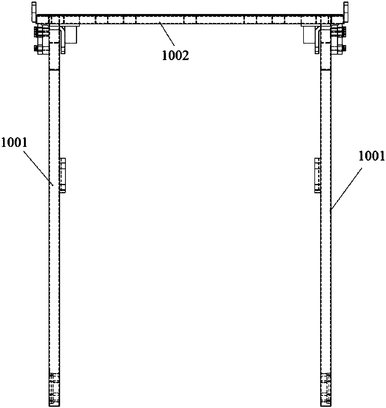 Forklift protection device and forklift with forklift protection device