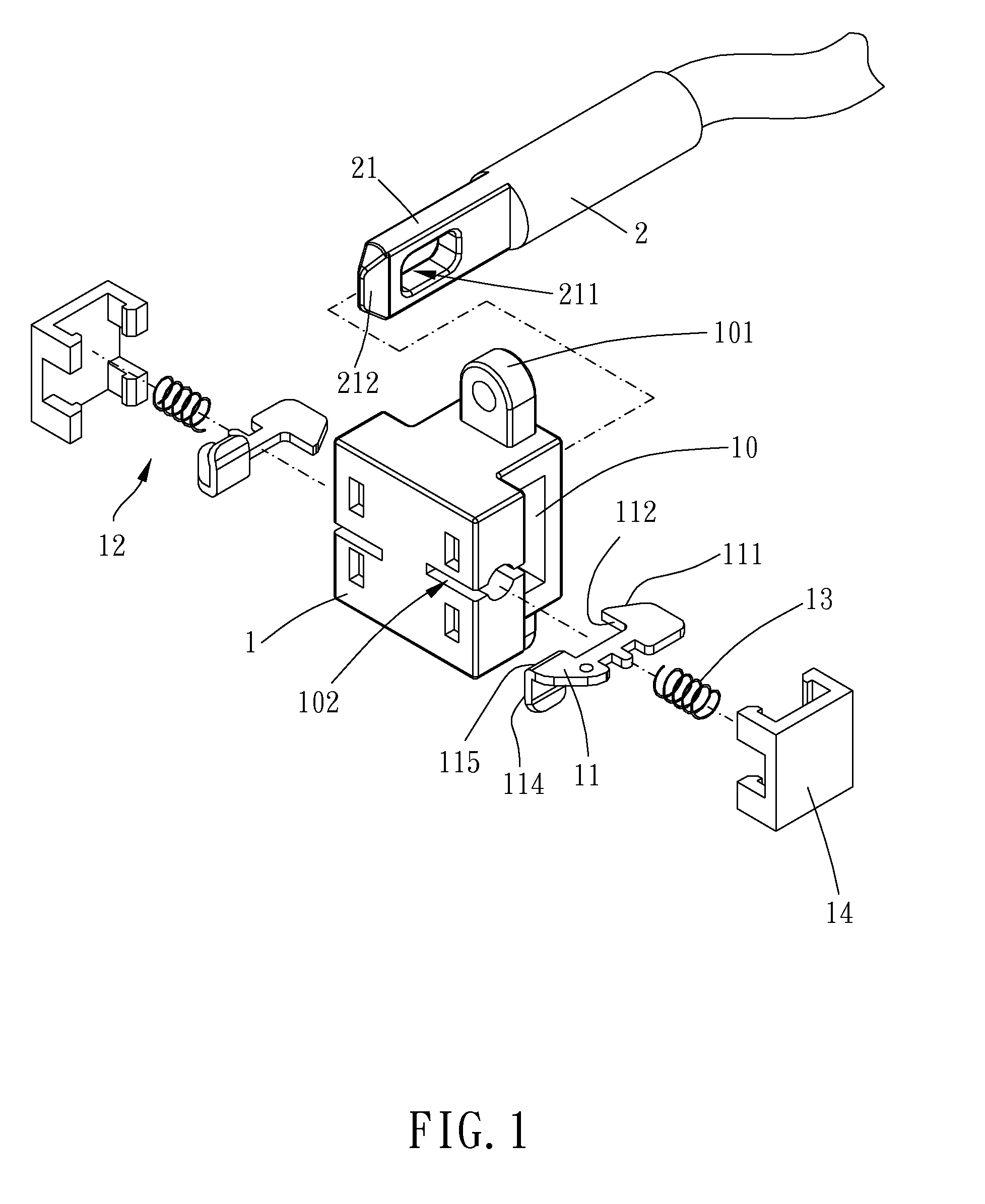 Engagement structure for a cable head