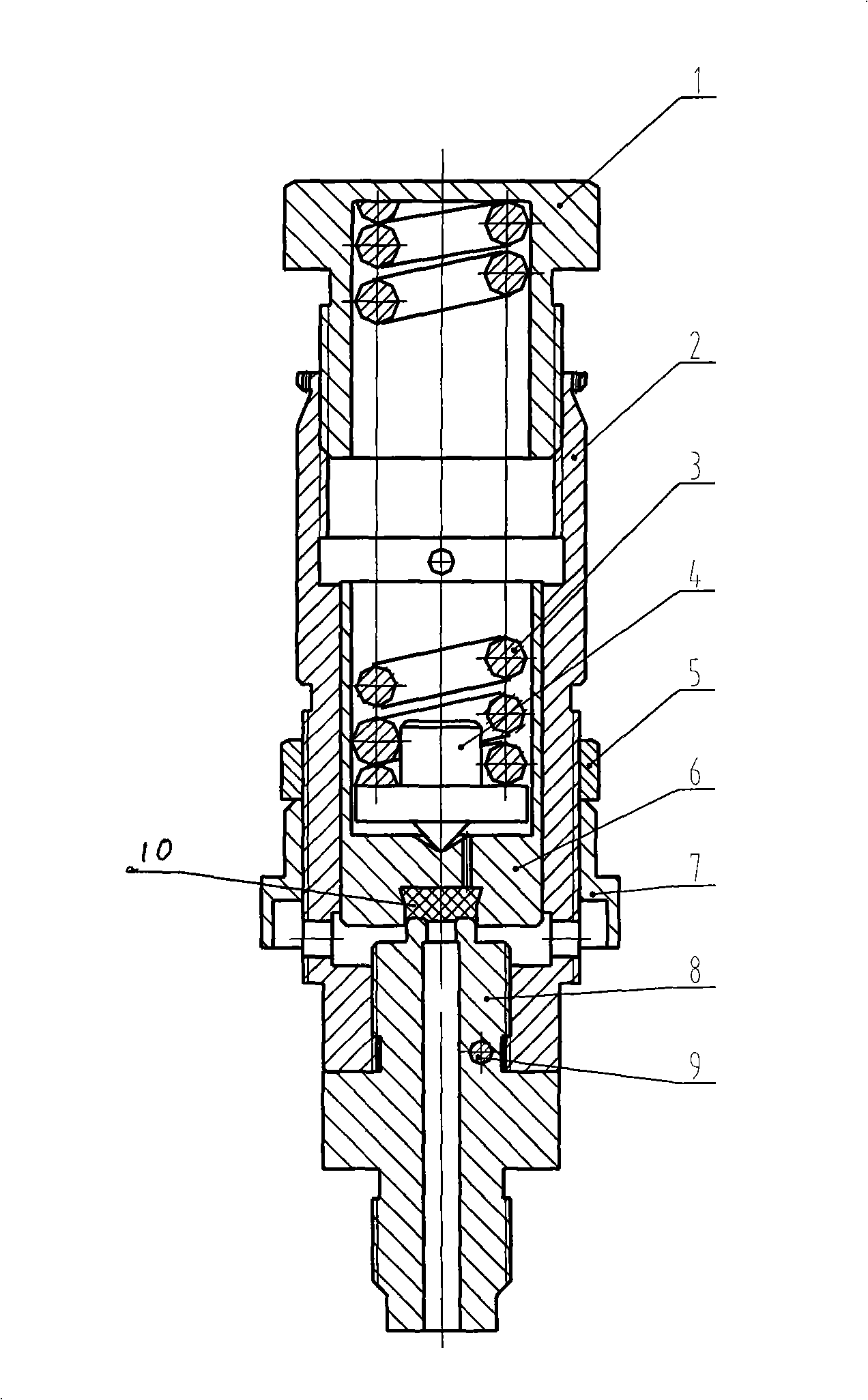 High-pressure air safety valve