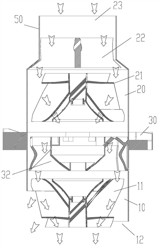 Air duct structure and air conditioner indoor unit with same