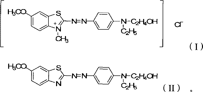 Preparation method of environment-friendly zinc-free cationic dye