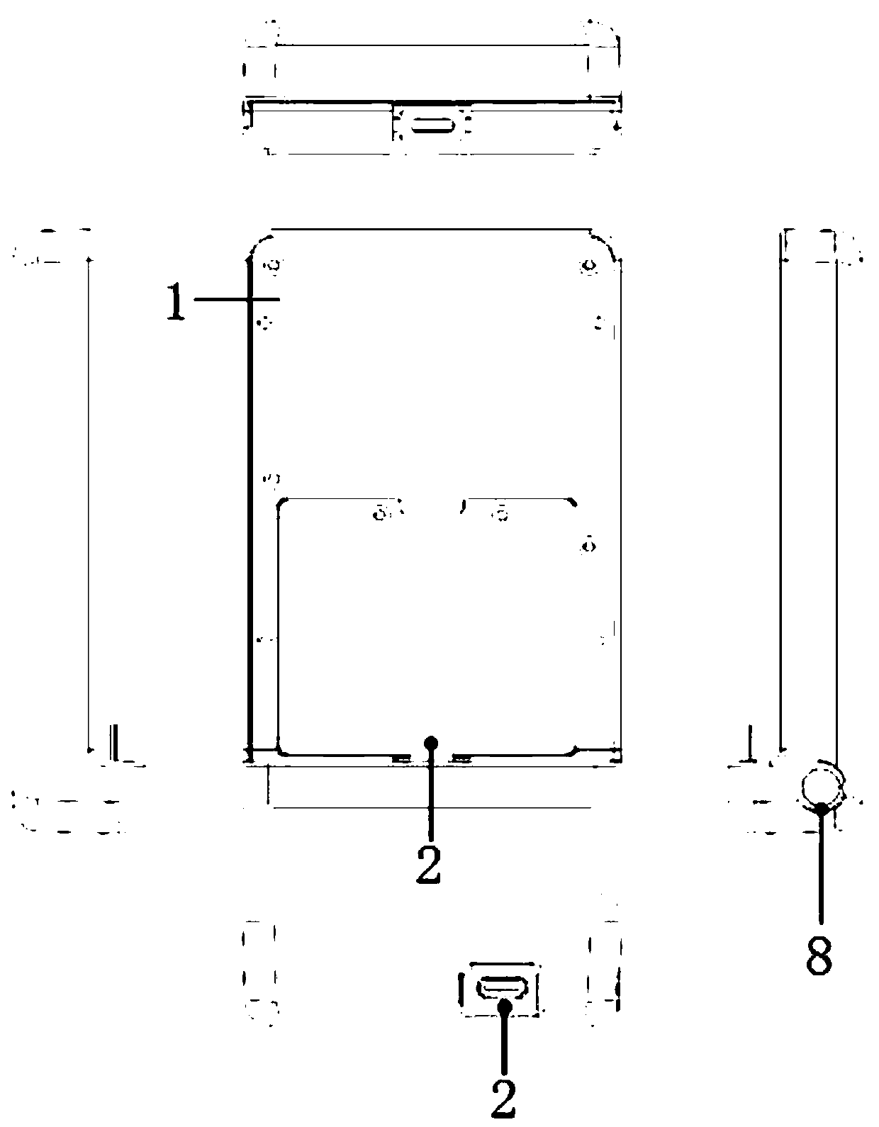 Back splint type private network mobile device