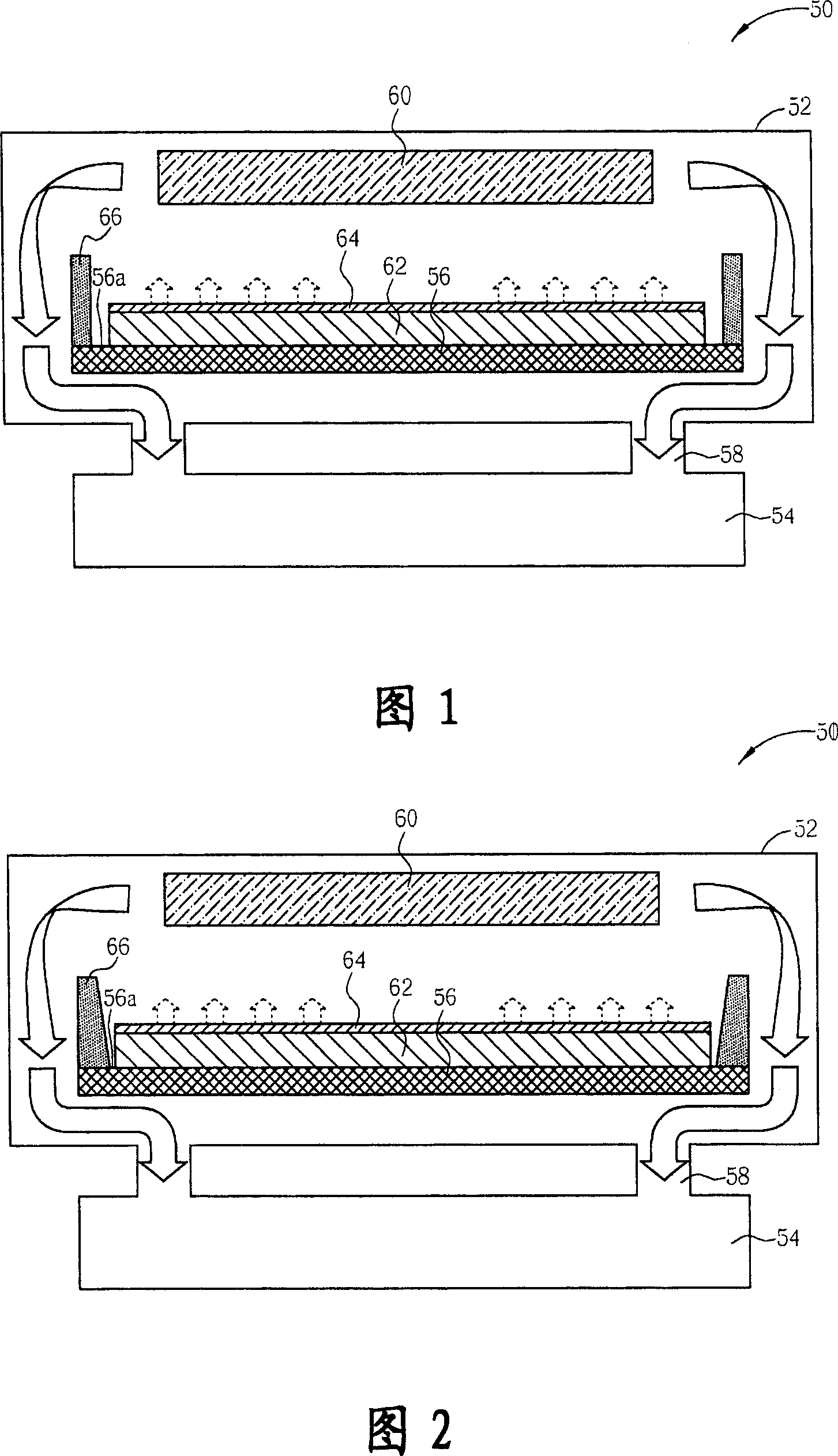 Coating drier with regulating air flow path function