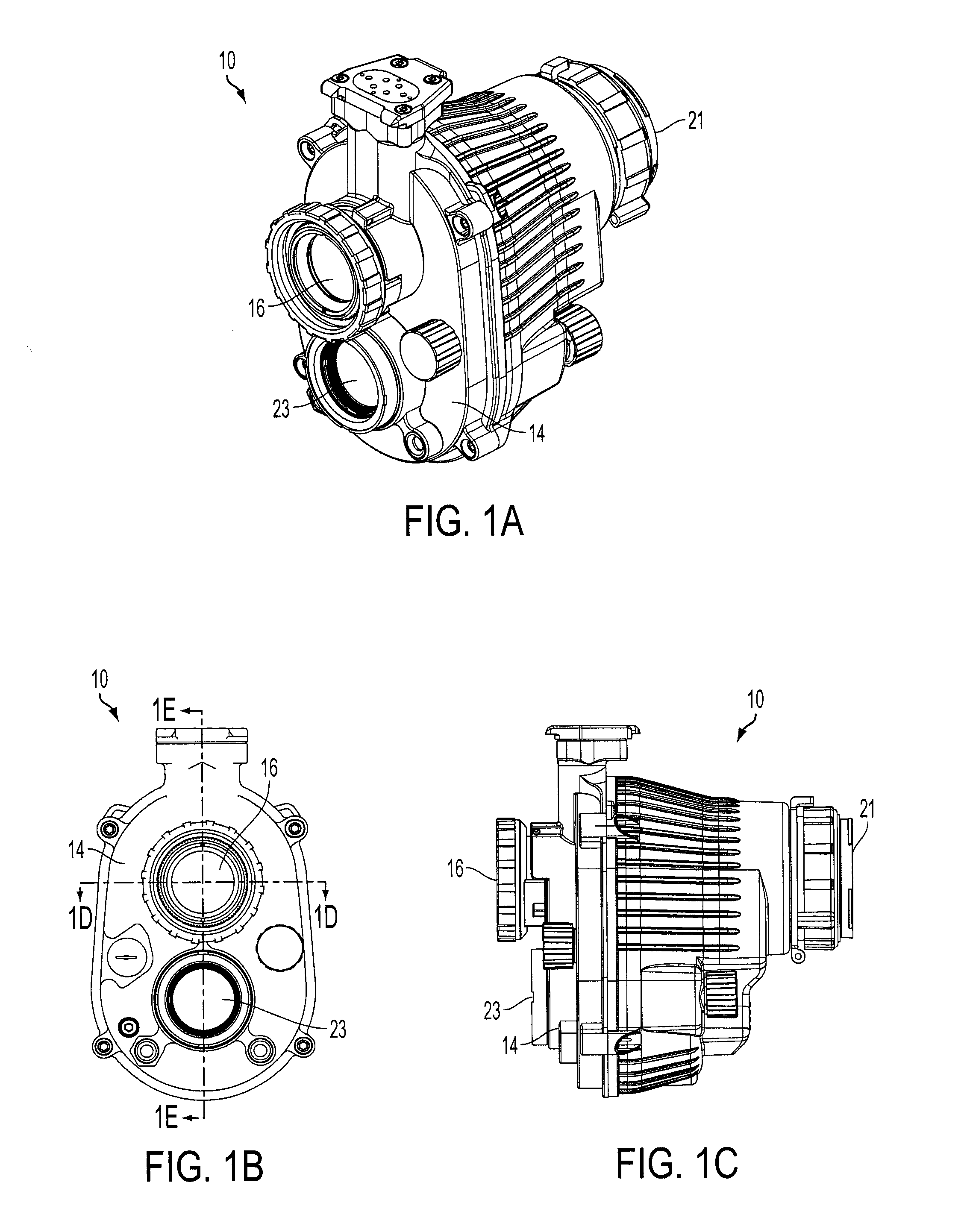 Housing mounted image intensifier tube