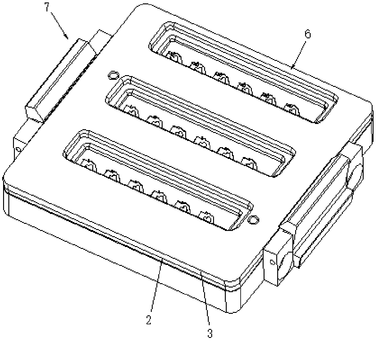 Fixing device for laser chip