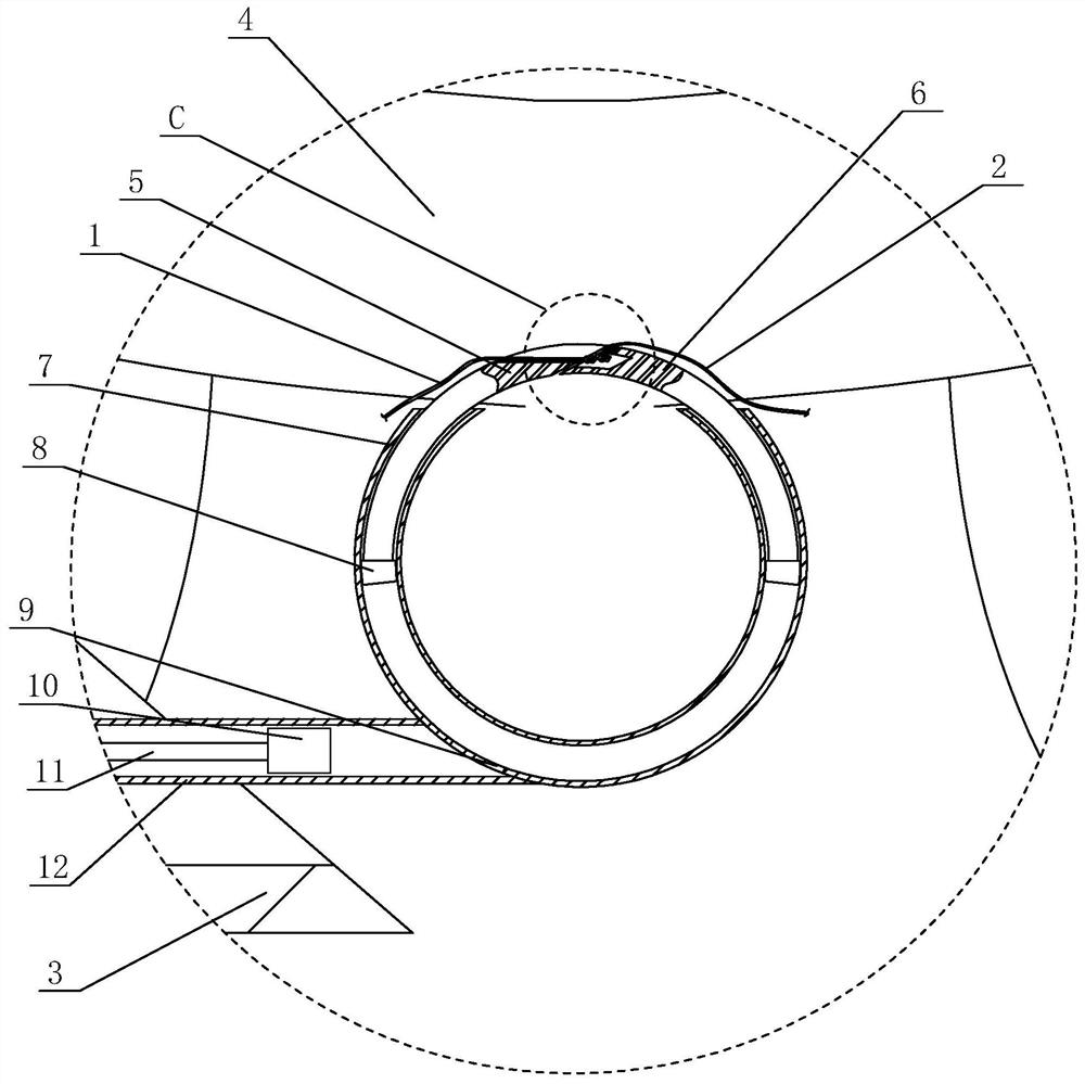 Annulus fibrosus suturing device and its suturing method after intervertebral disc herniation