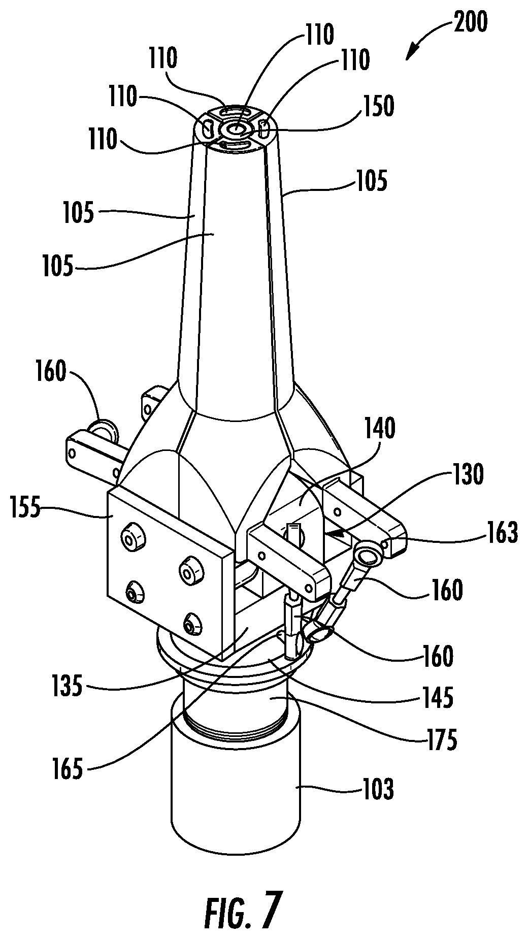 Nozzle assembly with articulating nozzles