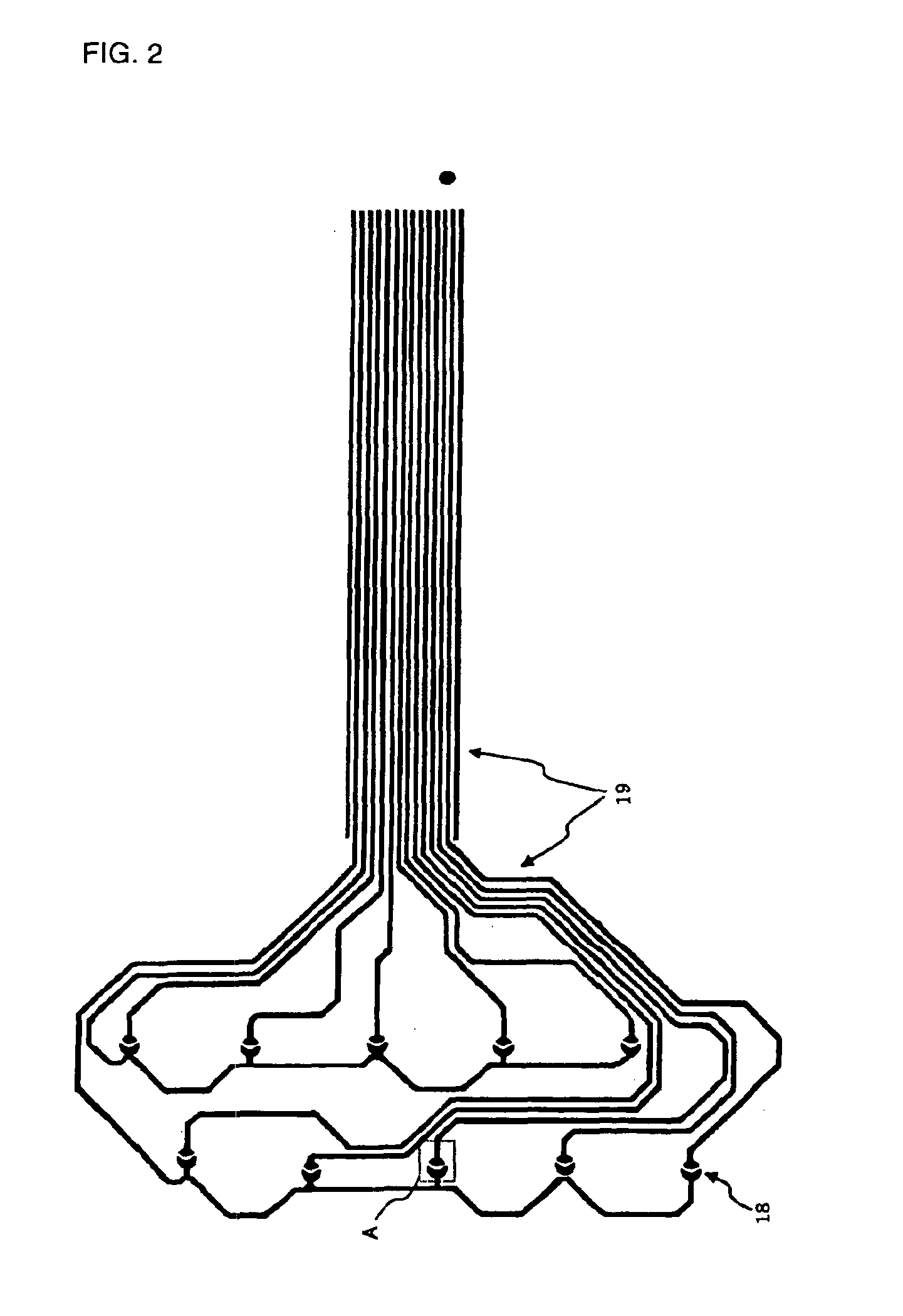 Keyboard switch with internal fluid containment network