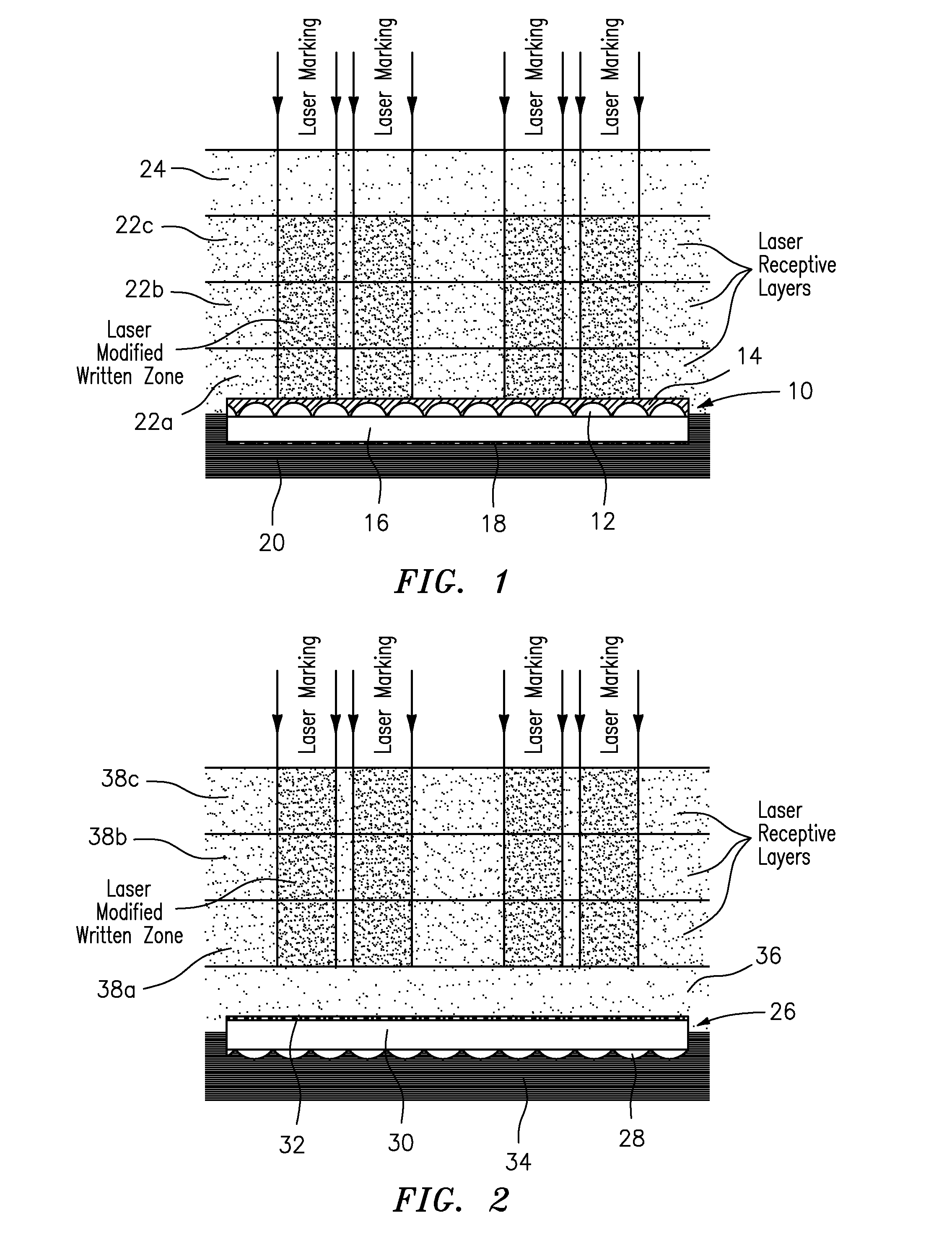 Laser marked device