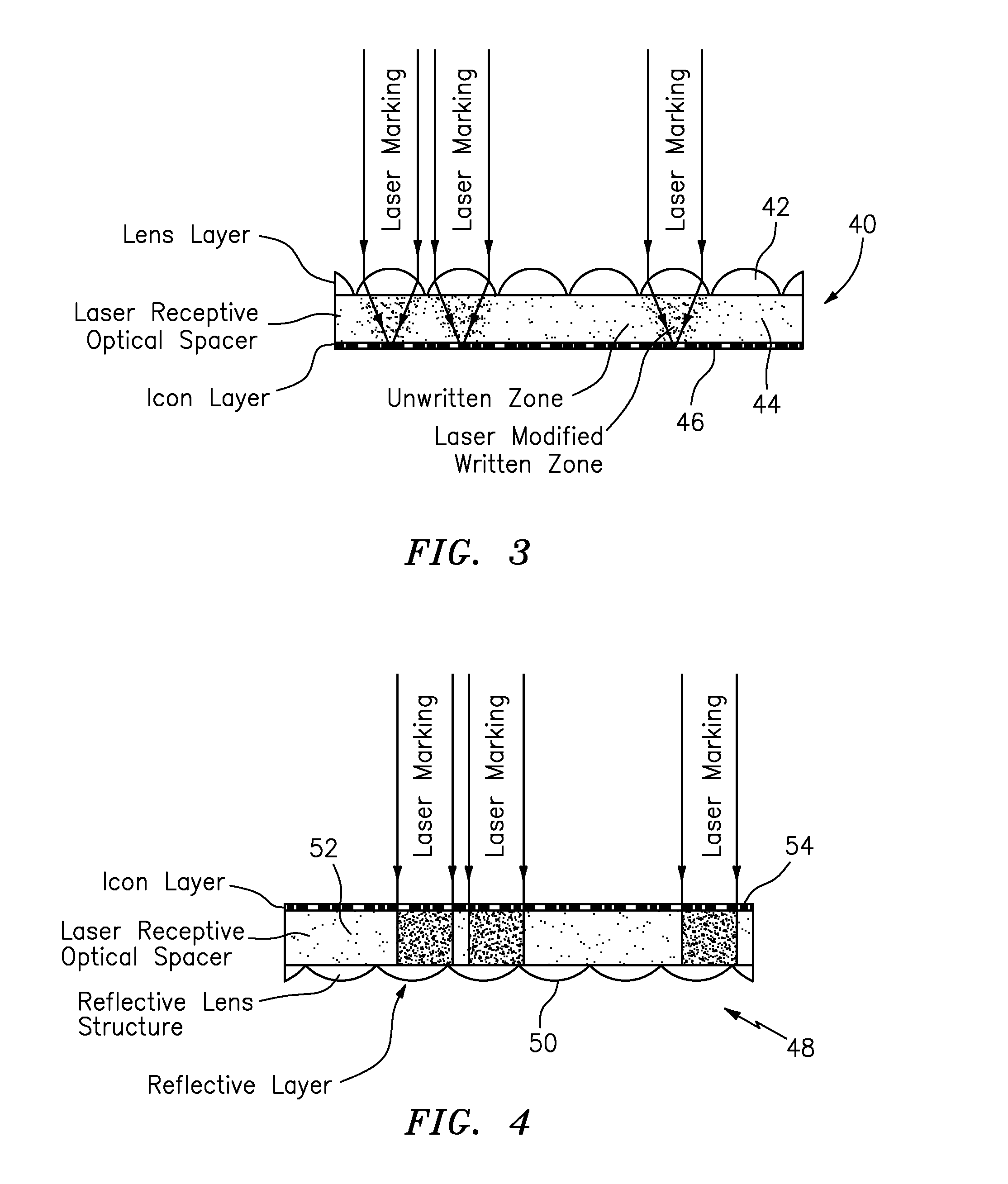 Laser marked device