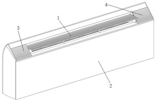 Skirting line air conditioner indoor unit