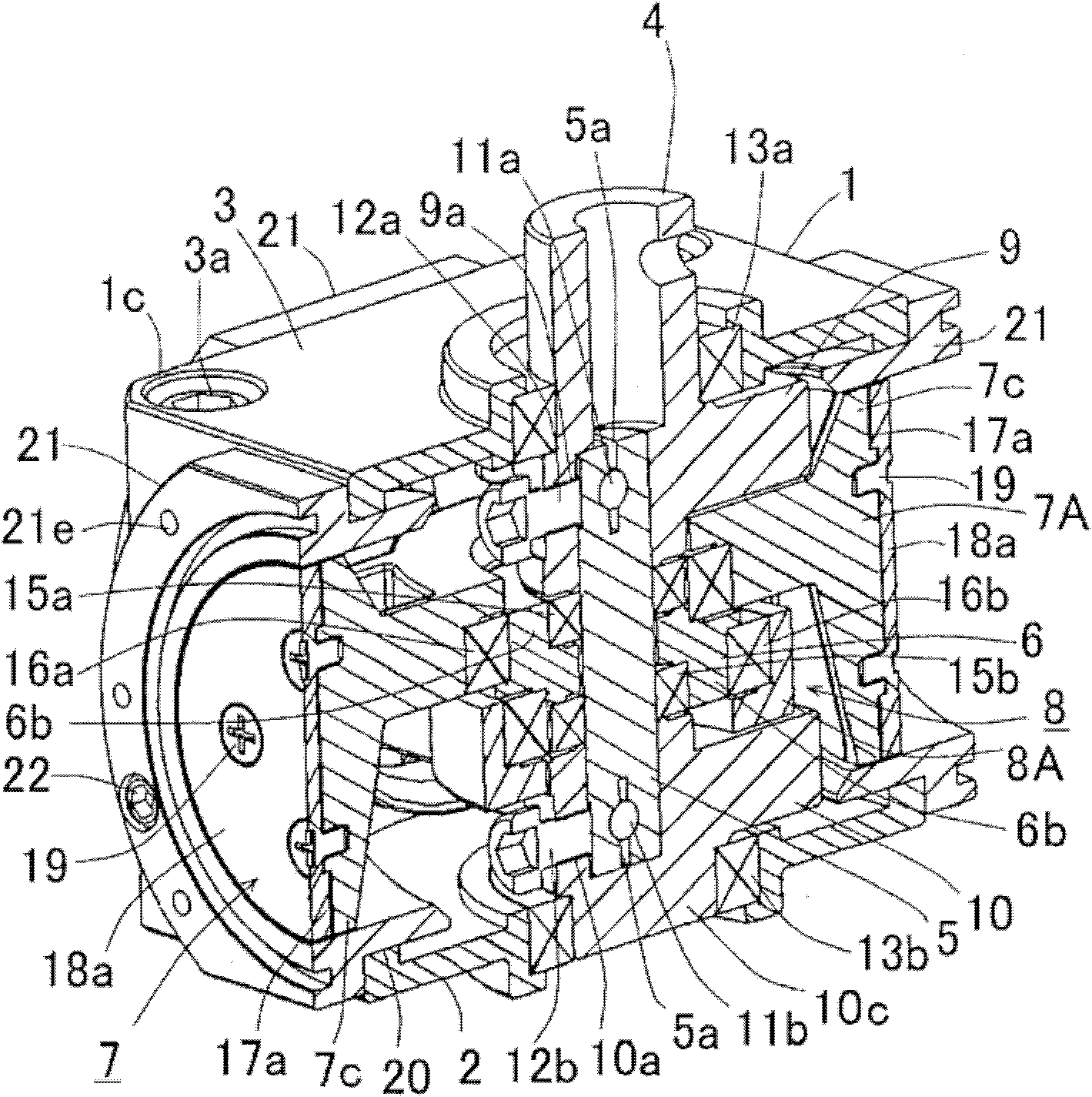 Rotary cylinder device