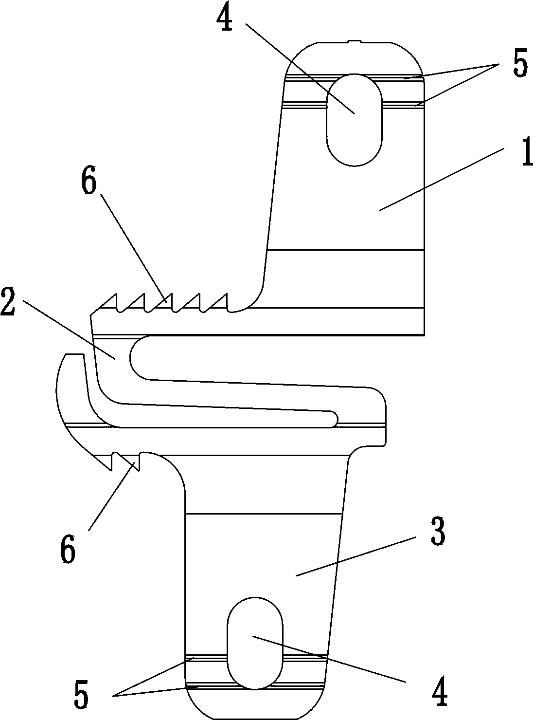 Centrum non-fusion interspinous device