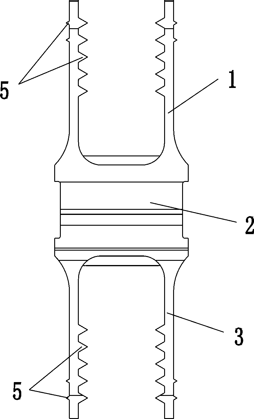 Centrum non-fusion interspinous device