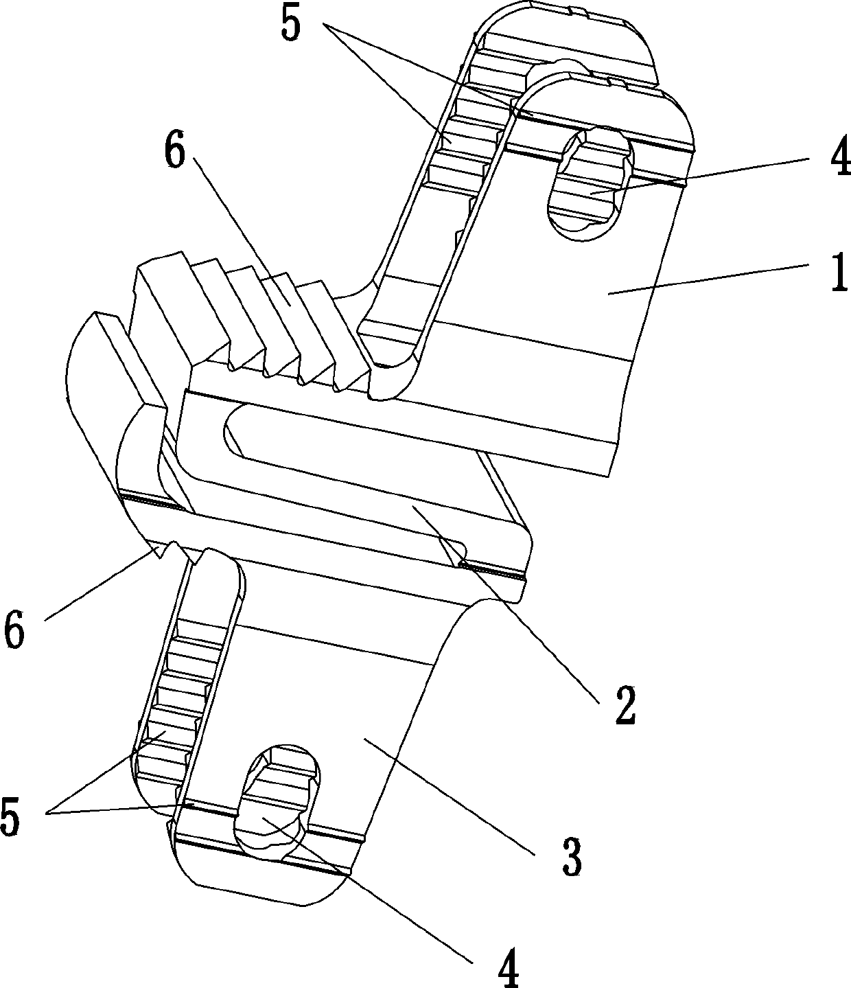 Centrum non-fusion interspinous device