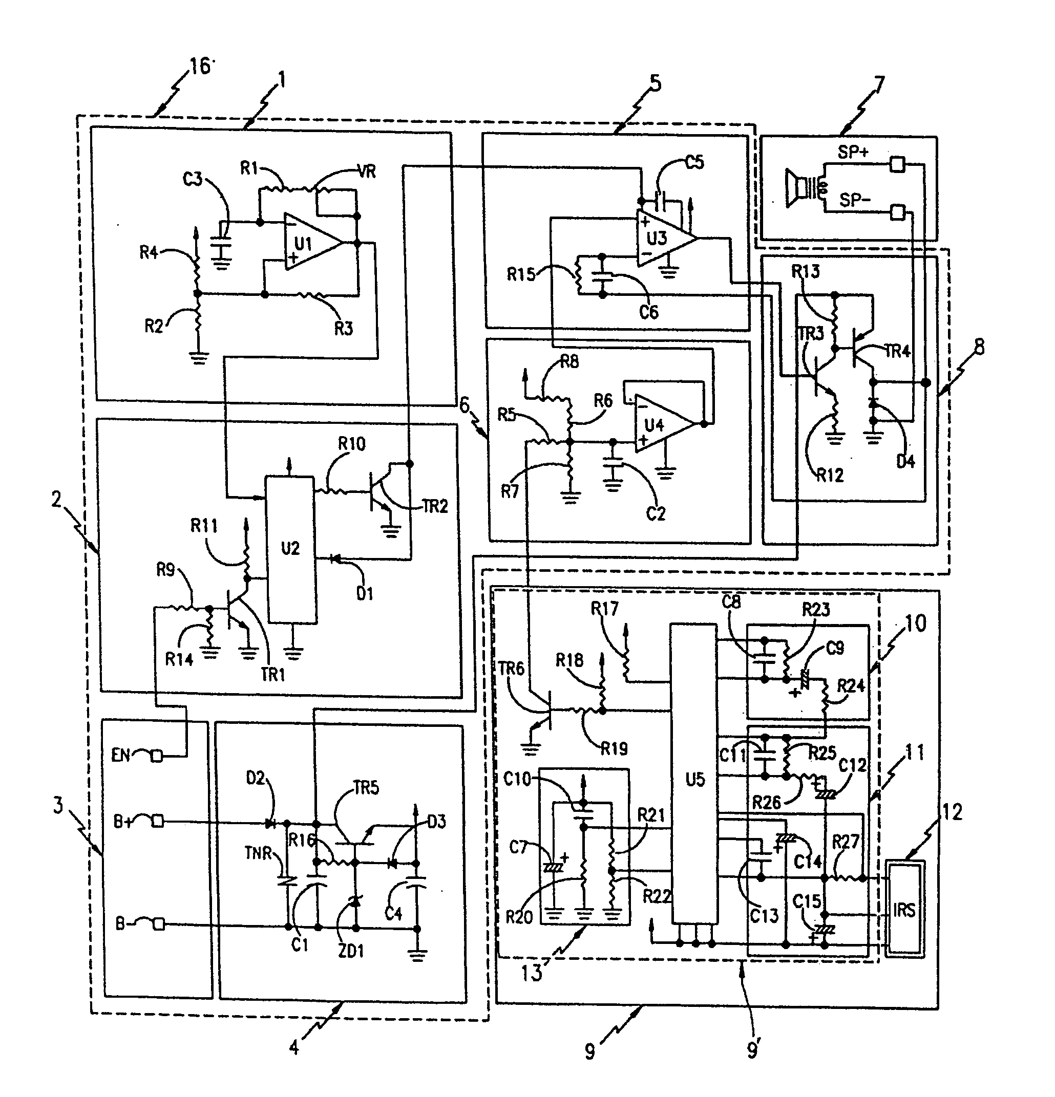 Human sensing back-up alarm device