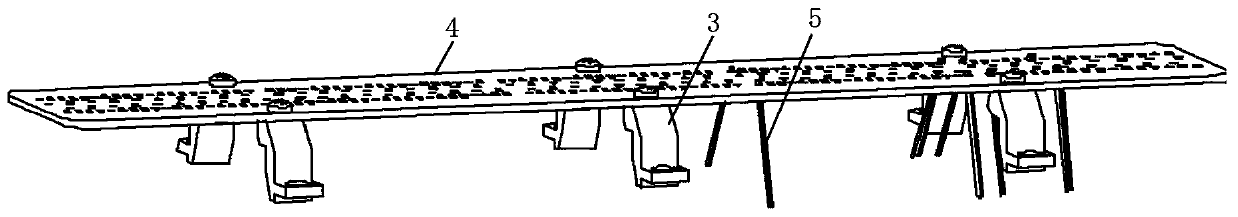 A brush installation structure and a brush installation method