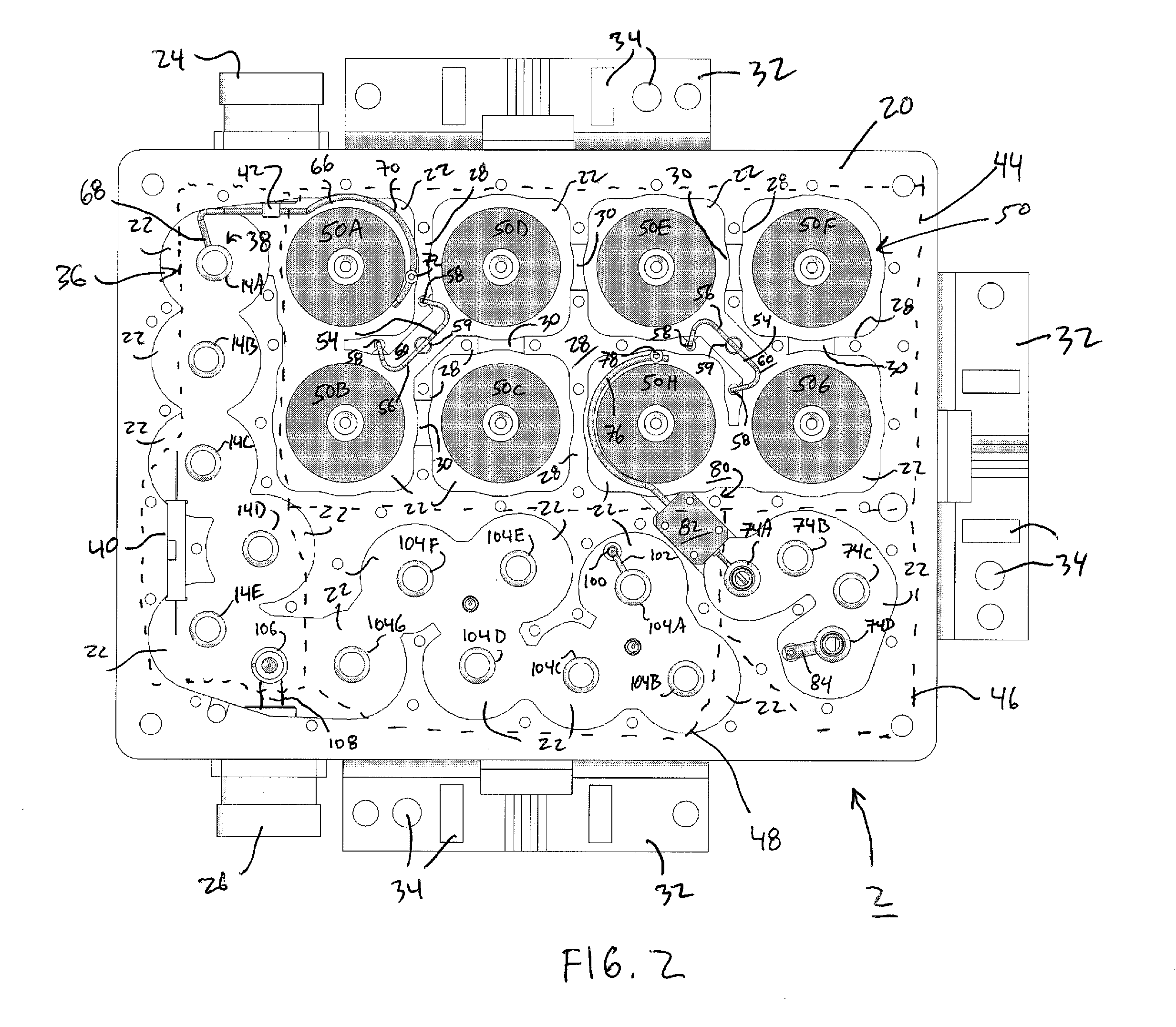 Low noise figure radiofrequency device