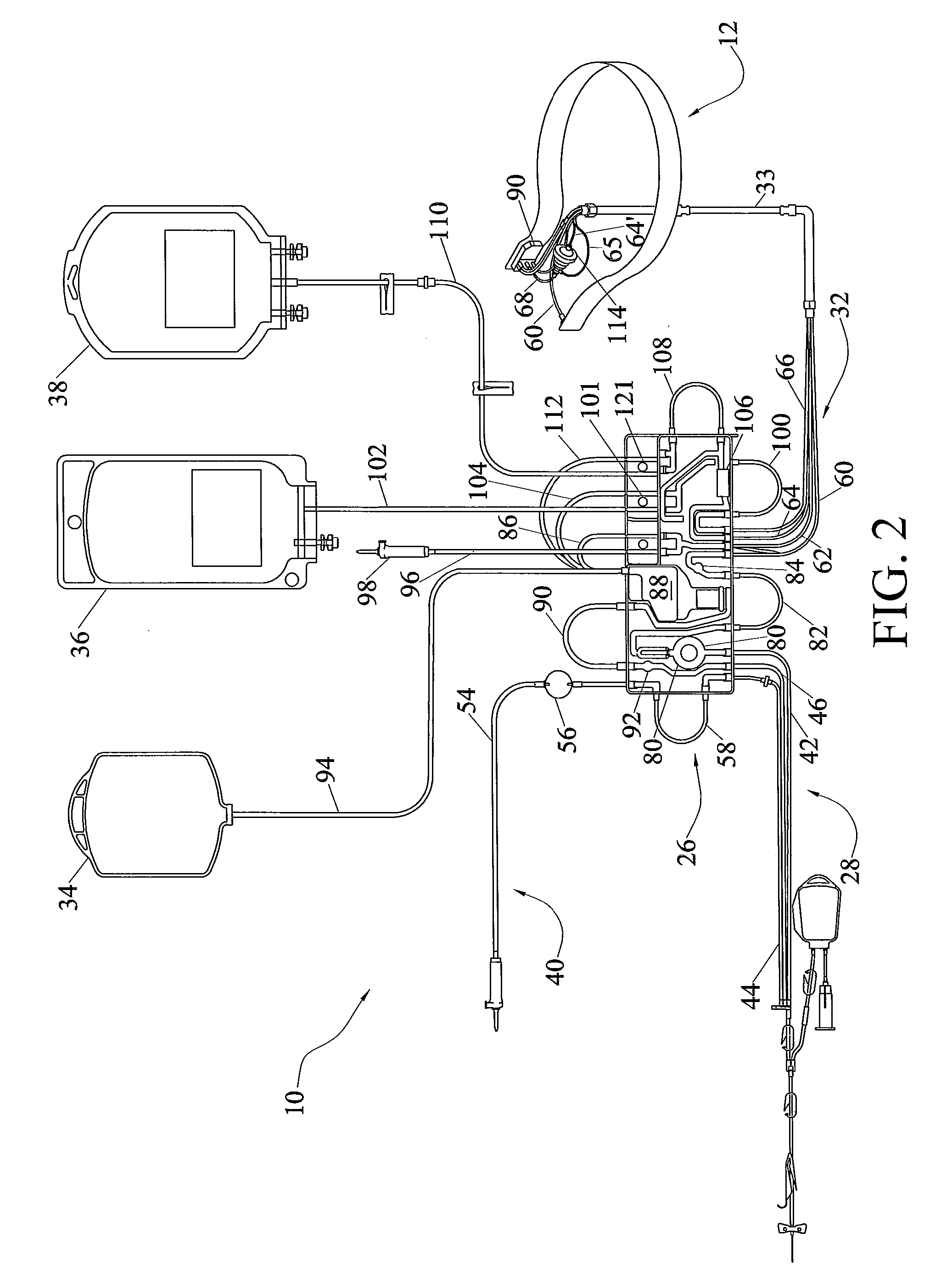 System for Blood Separation with Gravity Valve for Controlling a Side-Tapped Separation Chamber