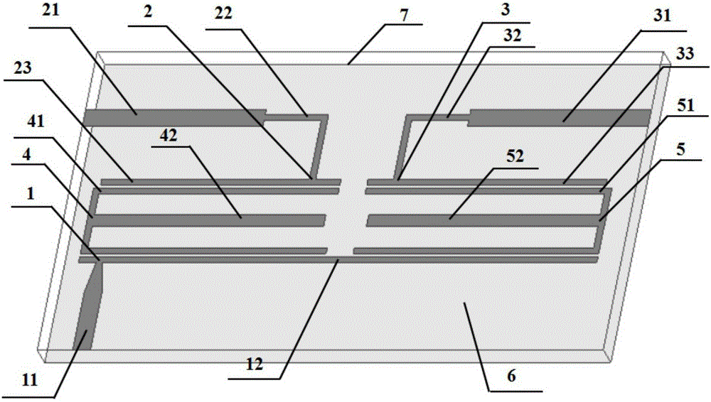 Tapped feed dual-mode Balun band-pass filter