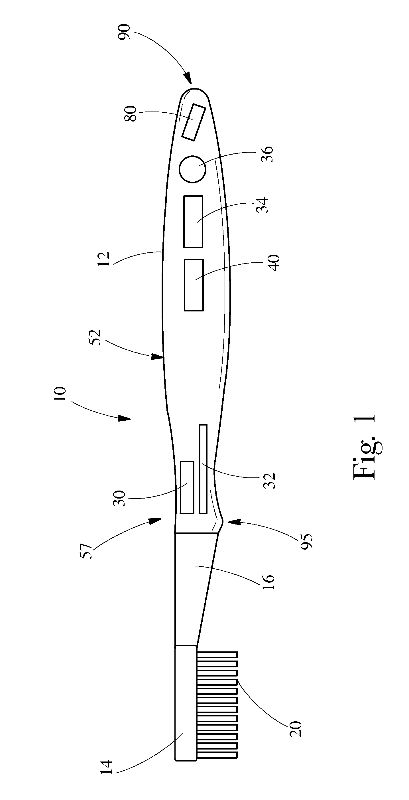 Pressure indicator for an oral care instrument