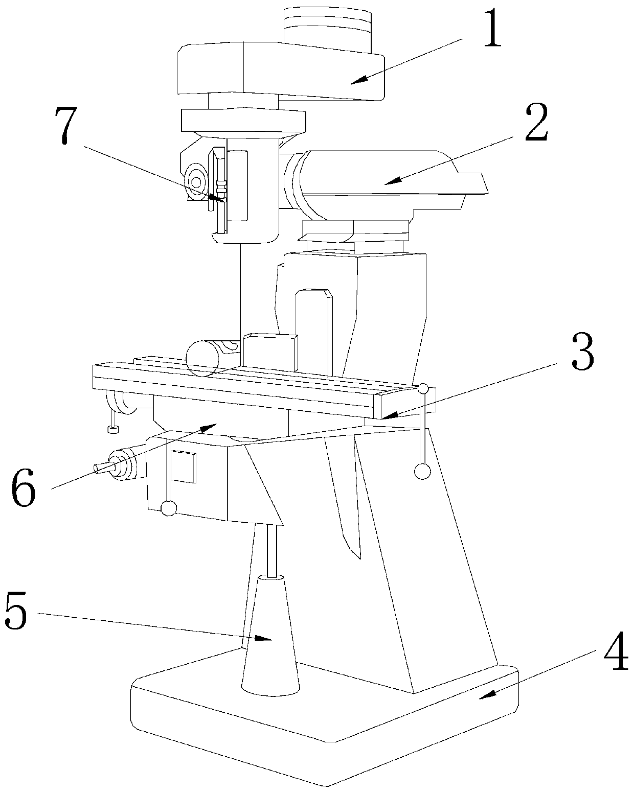 A milling machine capable of automatic cycle cooling