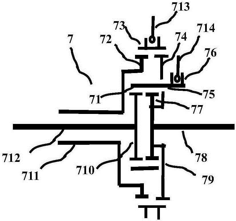 Double synchronizing clutch and planetary gear coupling double-motor power system