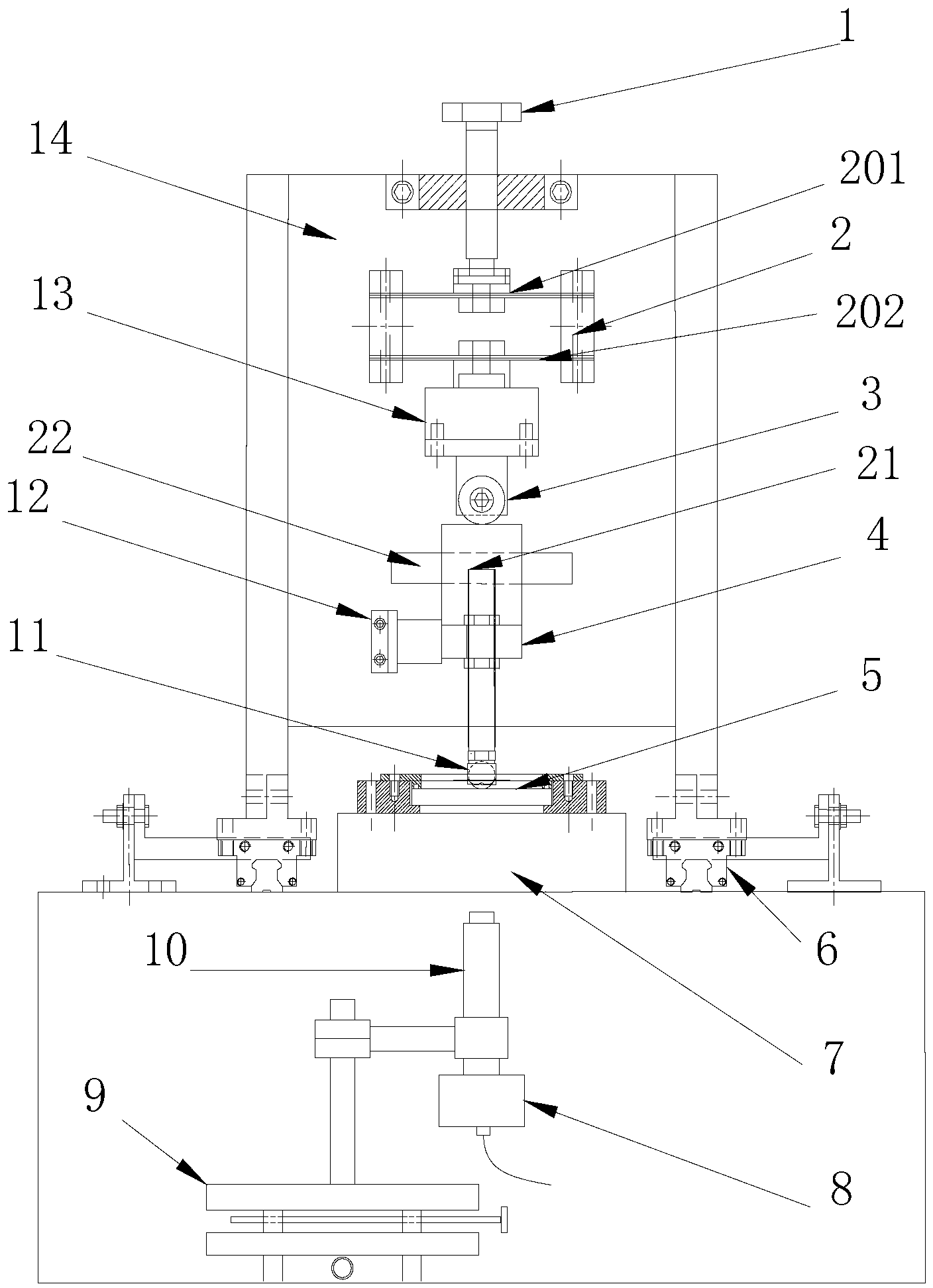 Oil film thickness measuring device