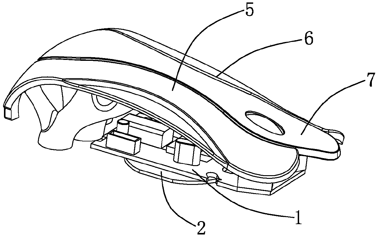 Electronic balancing auxiliary module of an unmanned aerial vehicle