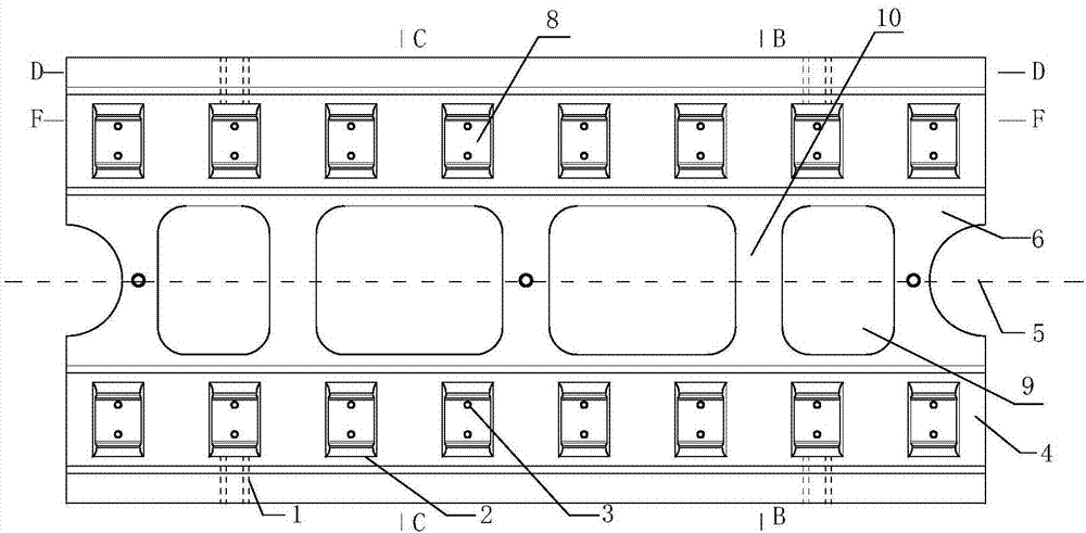 Thickened frame type ballastless track plate