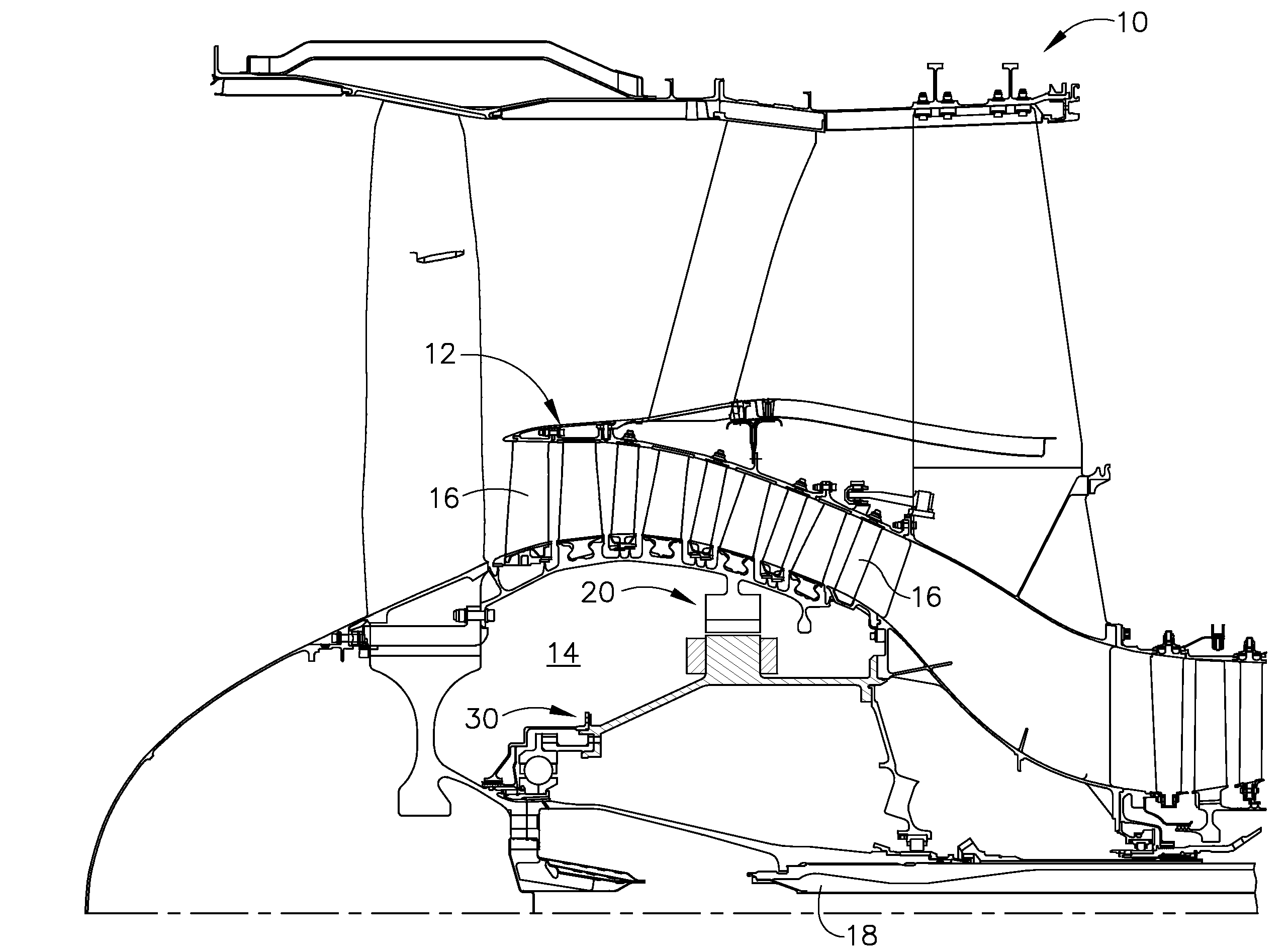 Integrated boost cavity ring generator for turbofan and turboshaft engines