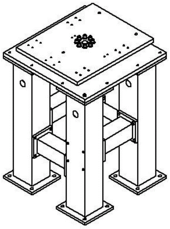 Series-parallel four-degree-of-freedom transferring and stacking robot