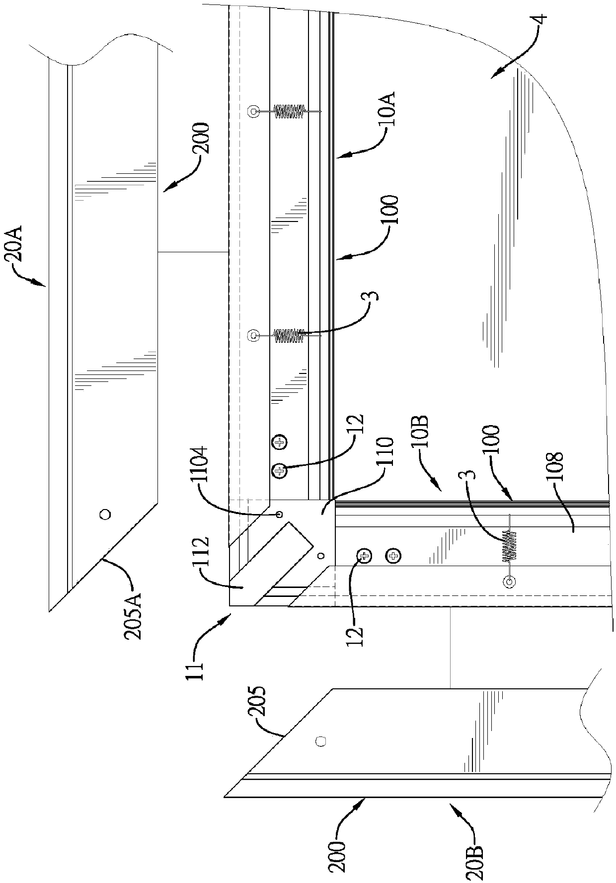 Combined narrow-edge framework device