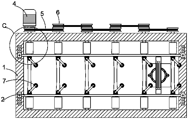 Wood conveying device with convenient limit function