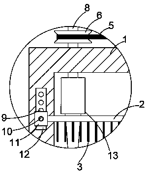 Wood conveying device with convenient limit function