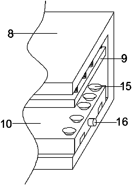 Novel material board cutting device with fixation function