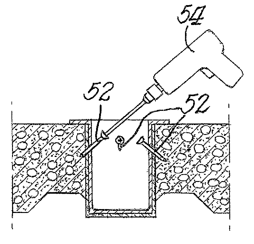 Floor hole repair method