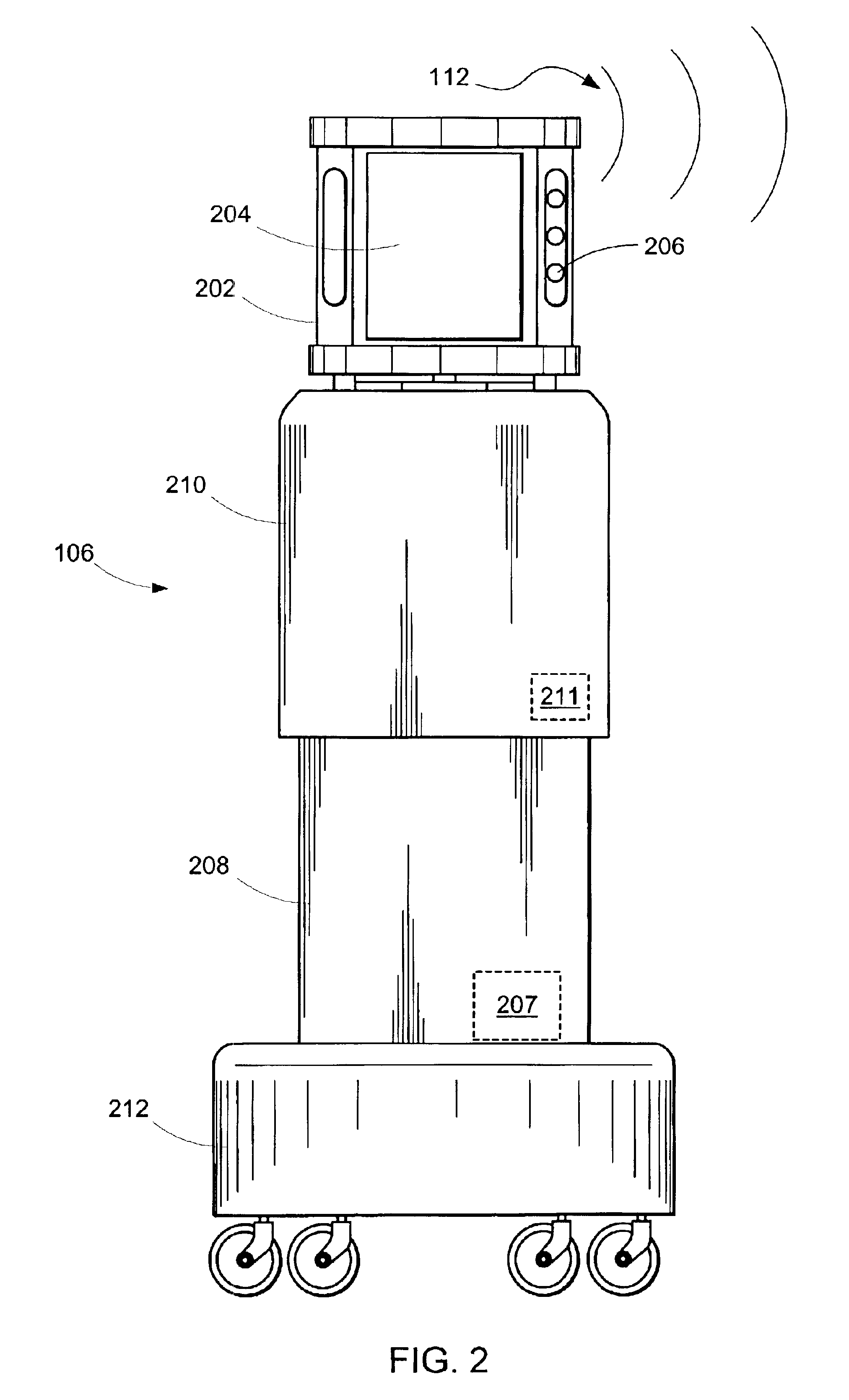 Telepresence system with automatic user-surrogate height matching