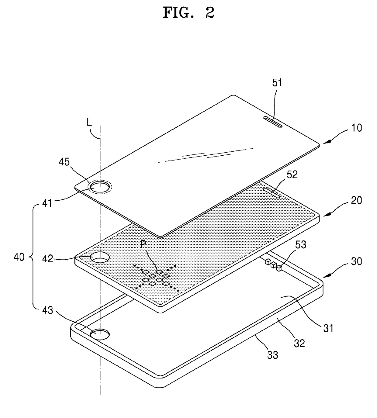 Display apparatus having a full-thickness through hole