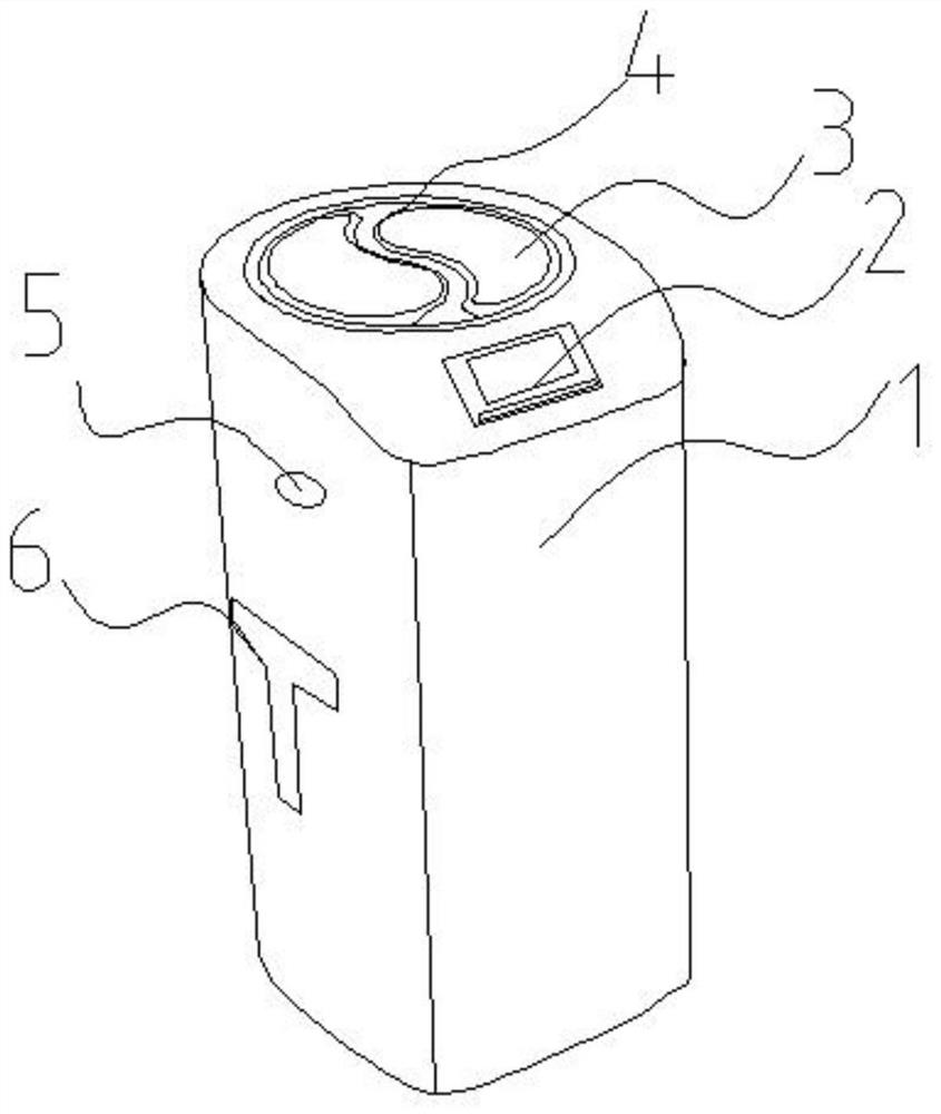 A liquid phase circulation air purification device