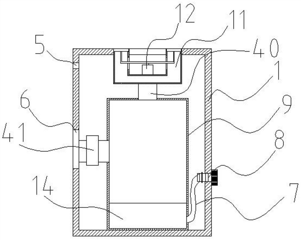 A liquid phase circulation air purification device