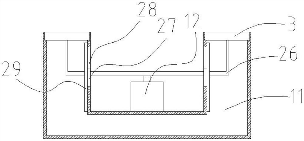 A liquid phase circulation air purification device