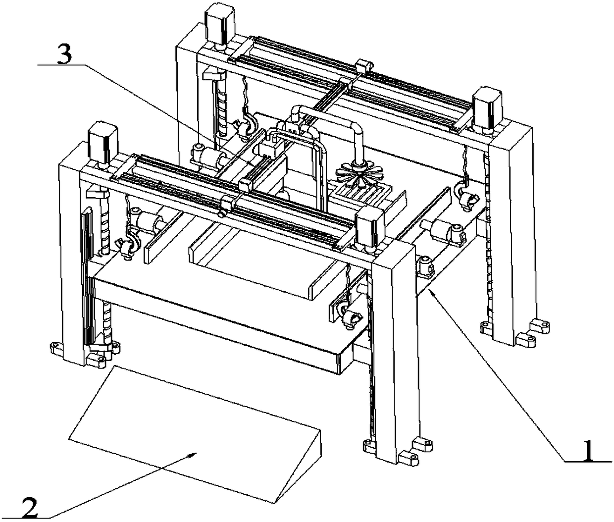 Automobile overhauling and washing hoist