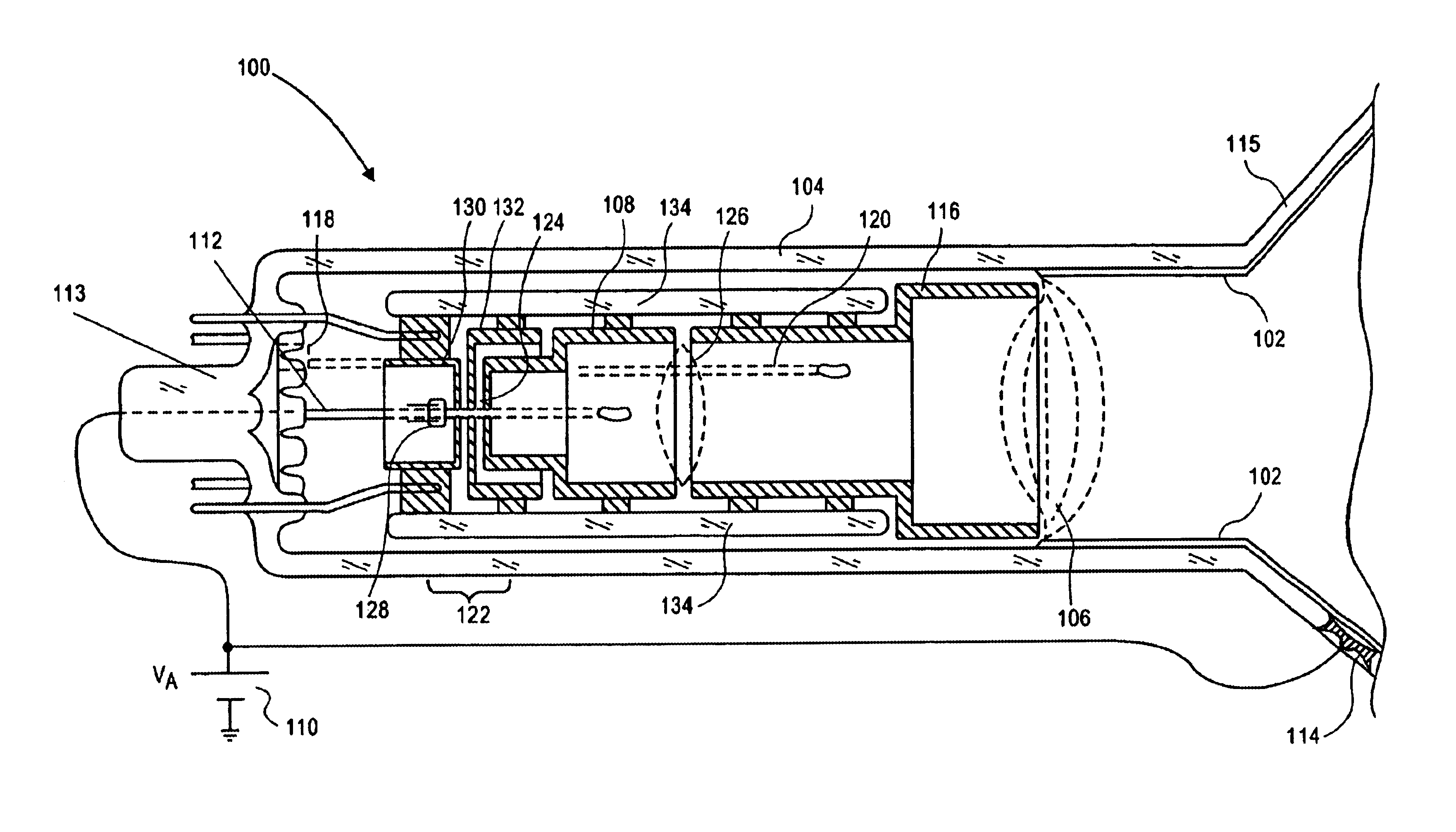 Low-voltage high-resolution einzel gun