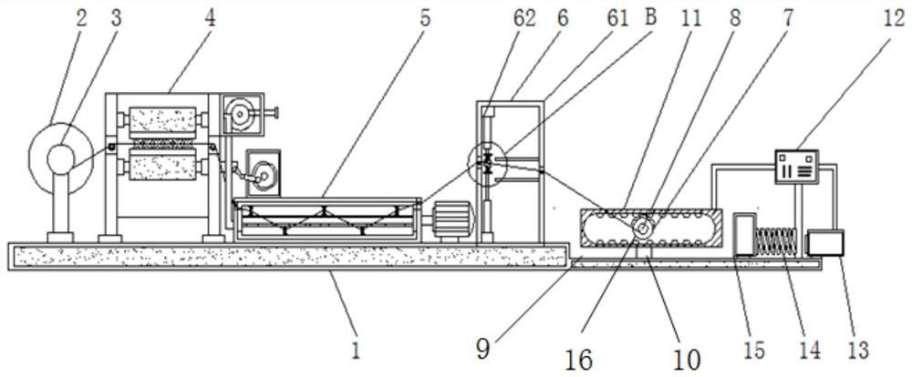 A gauze flattening and drying all-in-one machine with good compaction effect